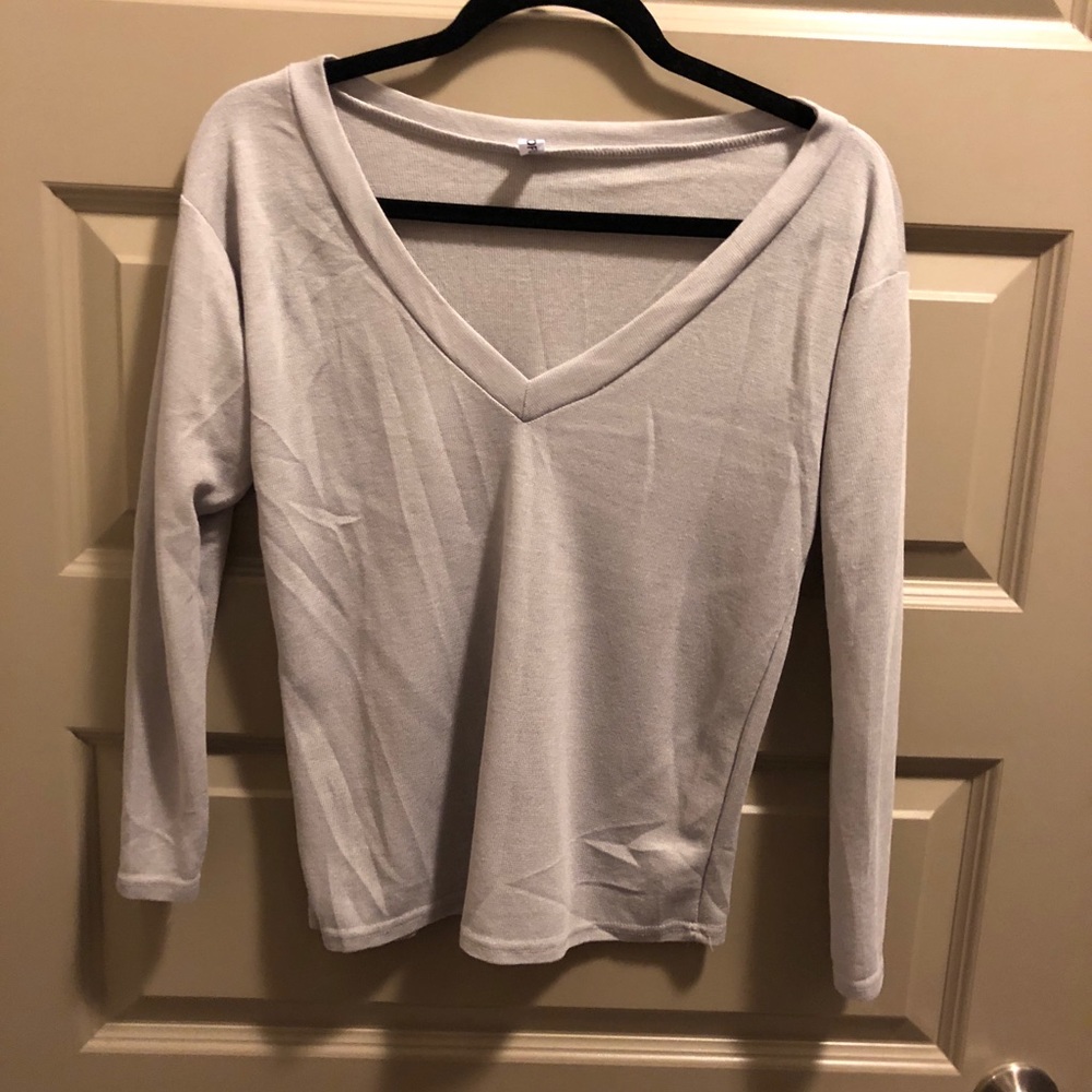 Gray thin sweater